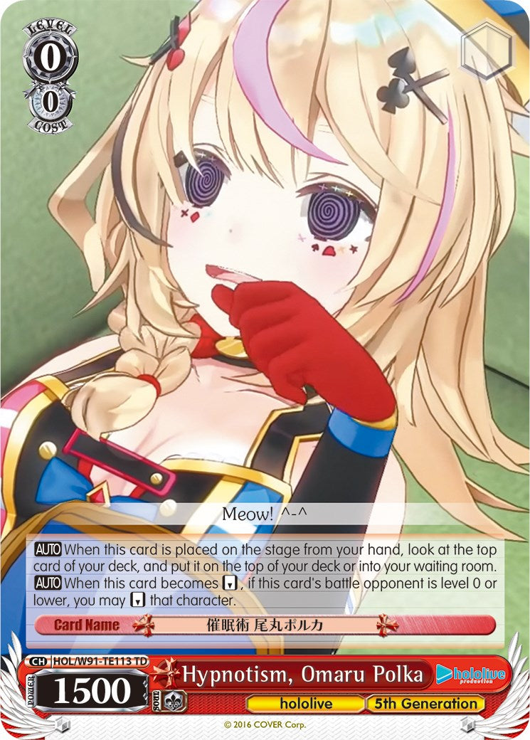 Hypnotism, Omaru Polka (HOL/W91-TE113 TD) - hololive production