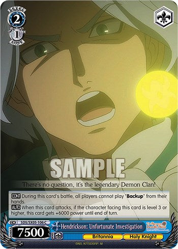 Hendrickson: Unfortunate Investigation (SDS/SX05-106 C) - The Seven Deadly Sins: Revival of The Commandments