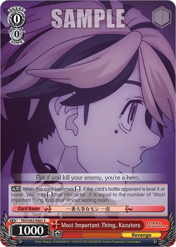 Most Important Thing, Kazutora (TRV/S92-E061 C) - Tokyo Revengers