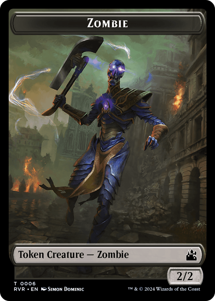 Goblin (0008) // Zombie Double-Sided Token [Ravnica Remastered Tokens] - Josh's Cards