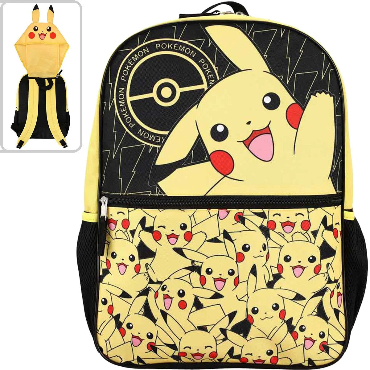 Pokemon: Pikachu Hooded Youth Backpack