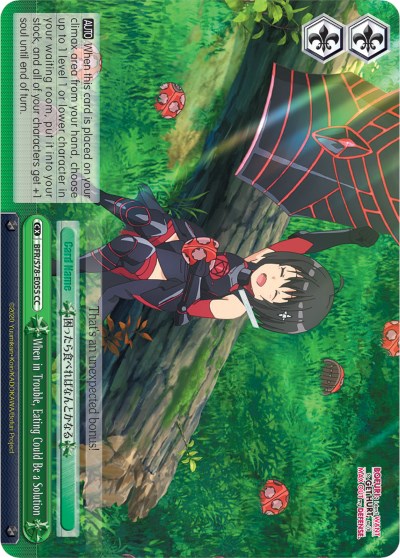 When in Trouble, Eating Could Be a Solution (BFR/S78-E055 CC) - BOFURI: I Don't Want to Get Hurt, so I'll Max Out My Defense