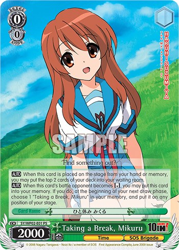 Taking a Break, Mikuru (SY/WP02-E01 PS) - The Melancholy Of Haruhi Suzumiya Power Up Set