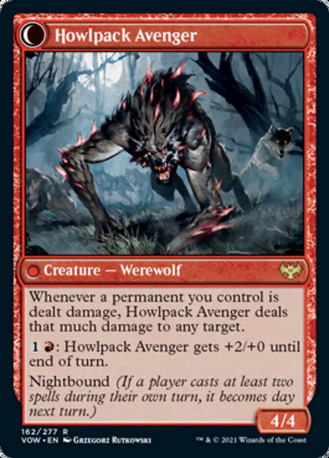Ill-Tempered Loner // Howlpack Avenger (VOW-162) - Innistrad: Crimson Vow: (Double Faced Transform)