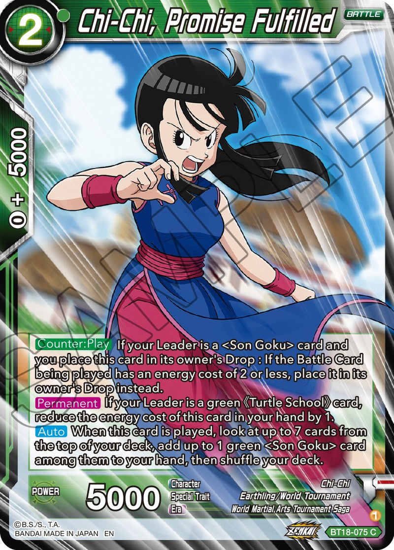 Chi-Chi, Promise Fulfilled (BT18-075) [Dawn of the Z-Legends]