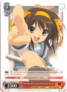 Girl Who Will Change the World, Haruhi (SY/WE09-E16) - The Melancholy of Haruhi Suzumiya Extra Booster