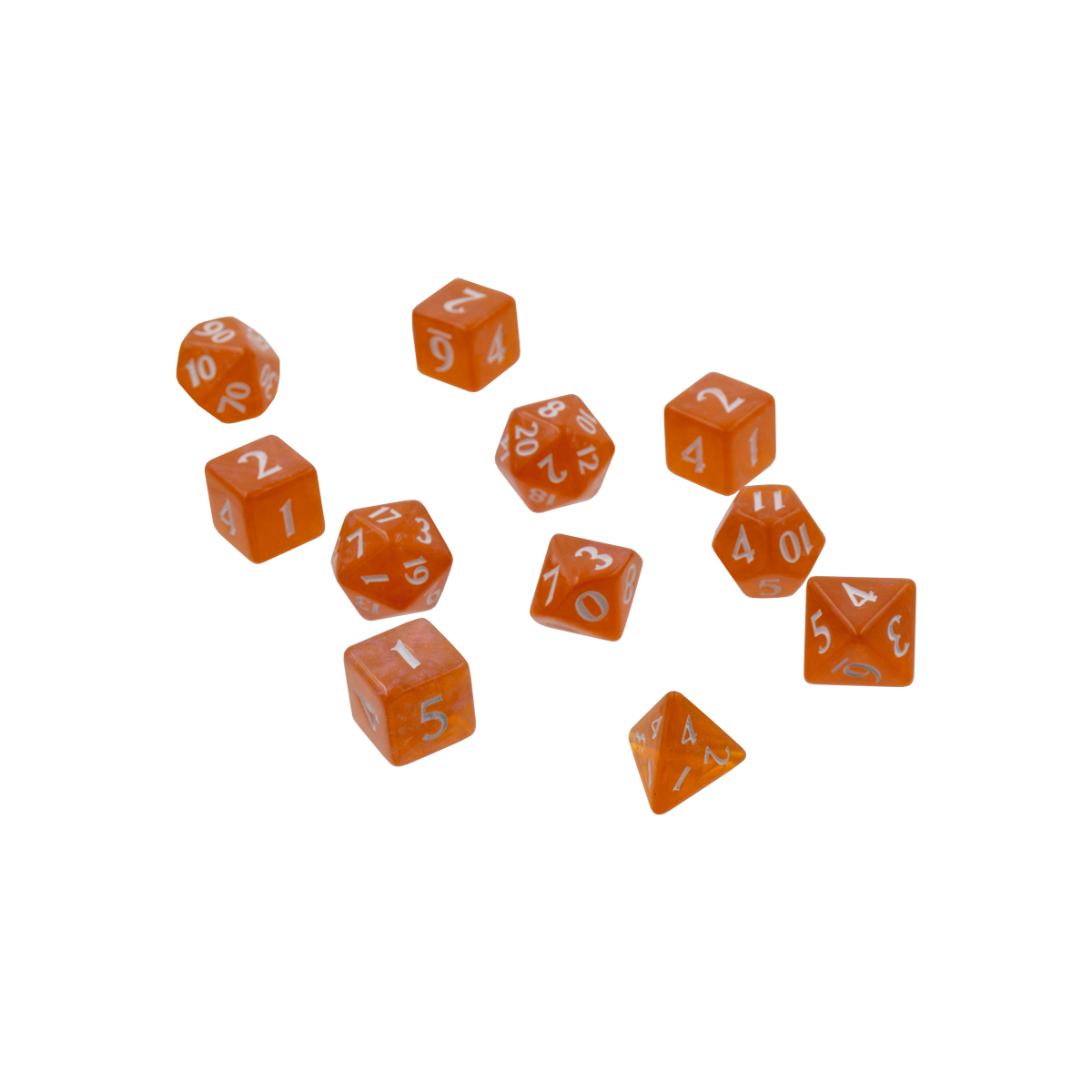 Ultra PRO: 11-Dice Set - Eclipse (Pumpkin Orange)