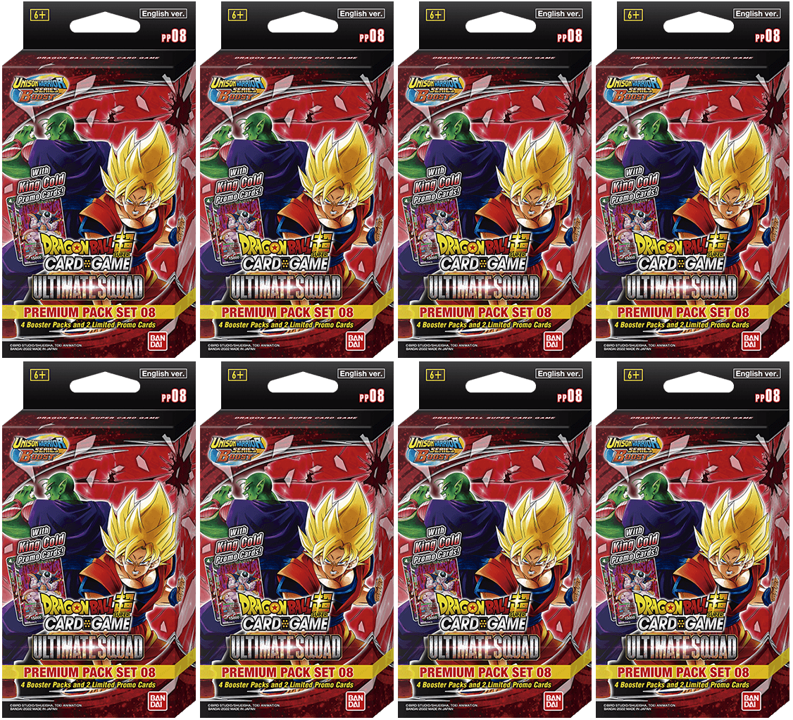Unison Warrior Series BOOST: Ultimate Squad [PP08] - Premium Pack Set Display