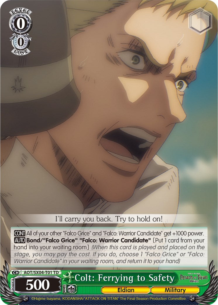 Colt: Ferrying to Safety (AOT/SX04-T01 TD) - Attack On Titan: Final Season