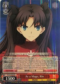 As a Mage, Rin (FS/S34-E055 R) - Fate/stay night [Unlimited Blade Works]