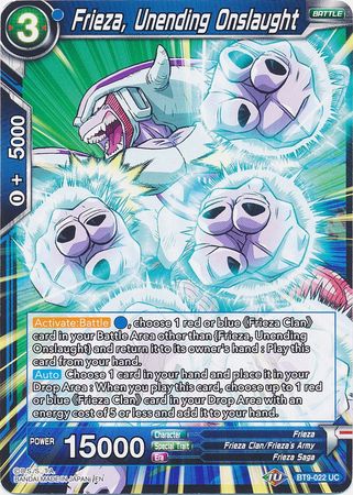 Frieza, Unending Onslaught (BT9-022) [Universal Onslaught]