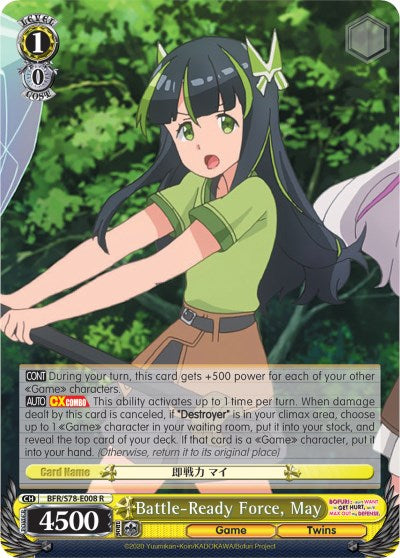 Battle-Ready Force, May (BFR/S78-E008 R) - BOFURI: I Don't Want to Get Hurt, so I'll Max Out My Defense