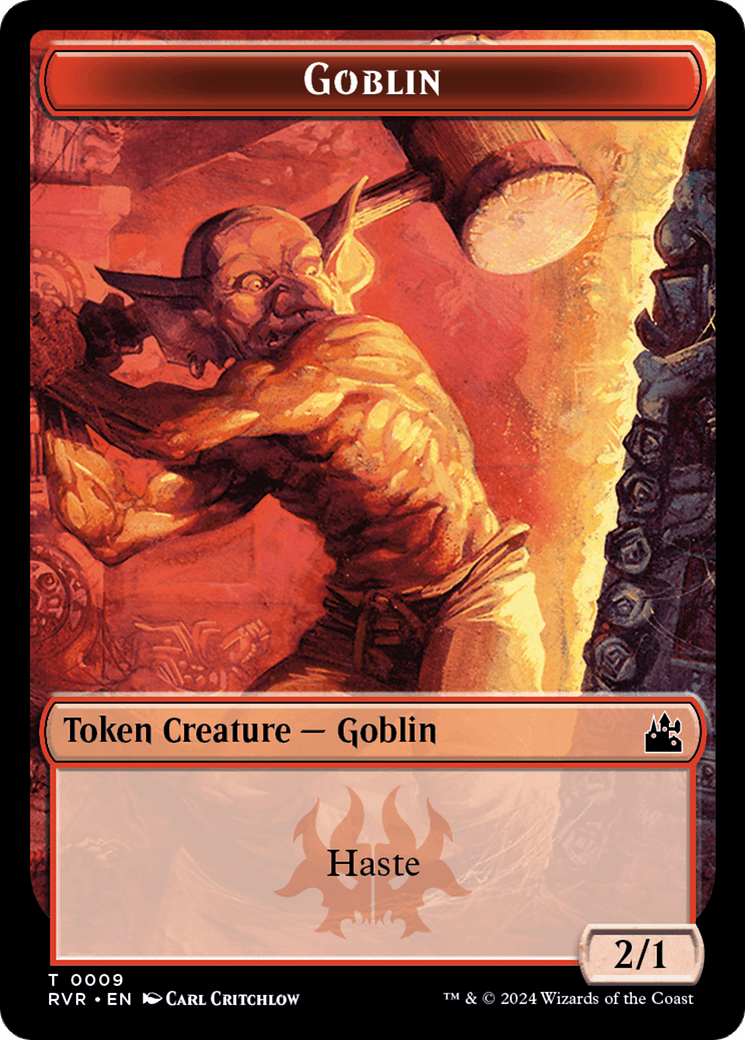 Bird // Goblin (0009) Double-Sided Token [Ravnica Remastered Tokens] - Josh's Cards