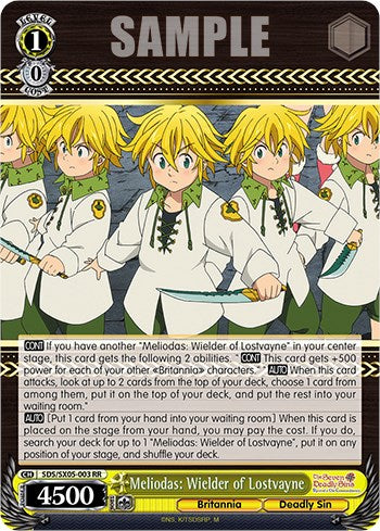 Meliodas: Wielder of Lostvayne (SDS/SX05-003 RR) - The Seven Deadly Sins: Revival of The Commandments