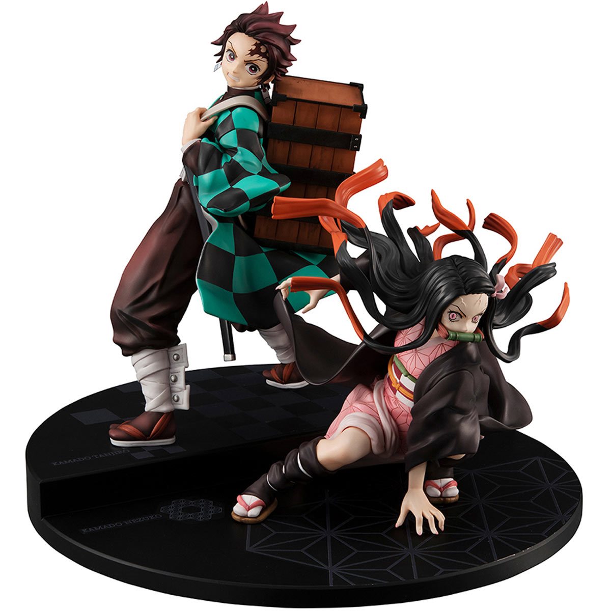 Demon Slayer: Kimetsu no Yaiba Tanjiro and Nezuko Kamado Brother and Sister Precious G.E.M. Series Statue Set