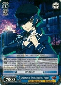 Undercover Investigation, Naoto (P4/EN-S01-085 U) - Persona 4 ver.E