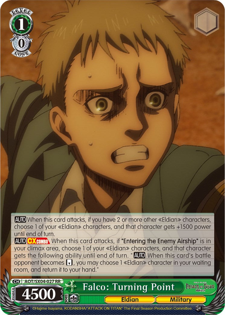 Falco: Turning Point (AOT/SX04-027 RR) - Attack On Titan: Final Season