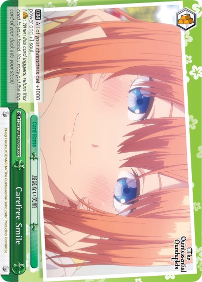 Carefree Smile (RRR) (5HY/W83-E060R RRR) - The Quintessential Quintuplets