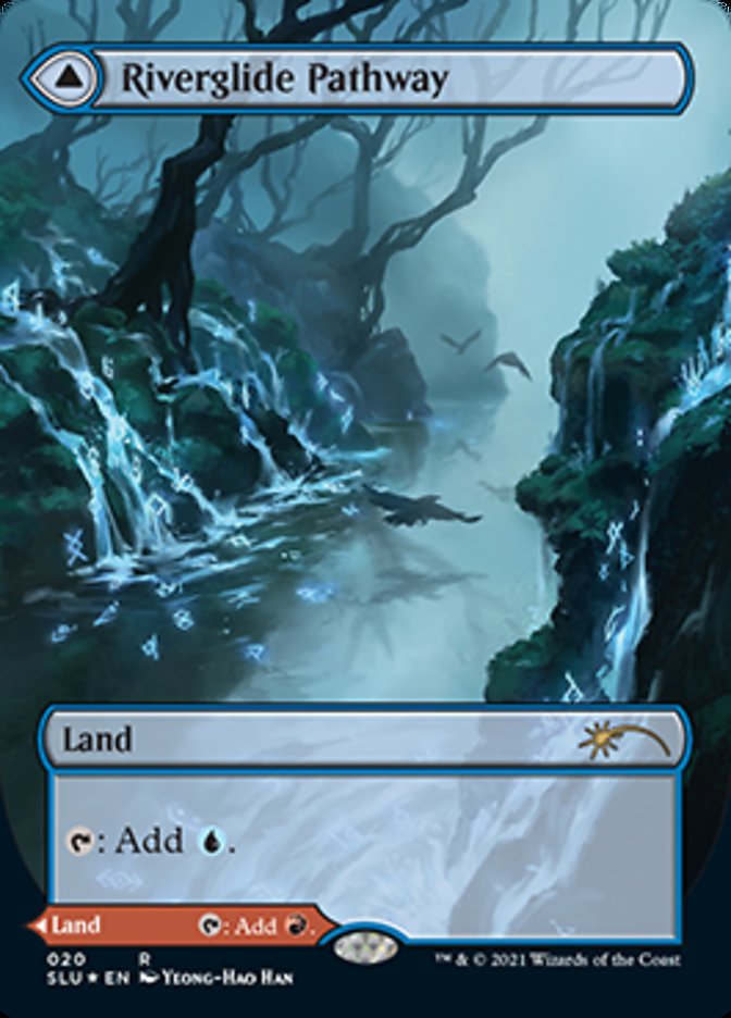 Riverglide Pathway // Lavaglide Pathway (SLU-020) - Secret Lair: Ultimate Edition: (Showcase) (Borderless) Foil