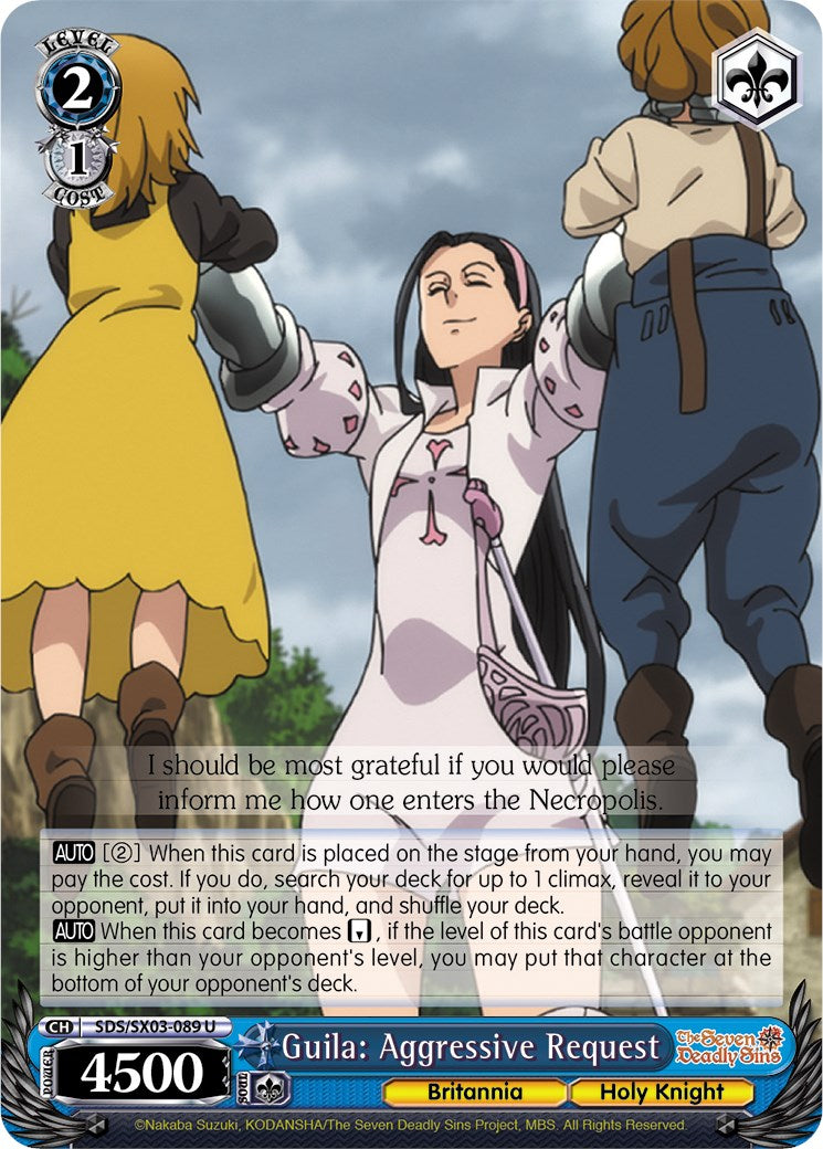 Guila: Aggressive Request (SDS/SX03-089 U) - The Seven Deadly Sins