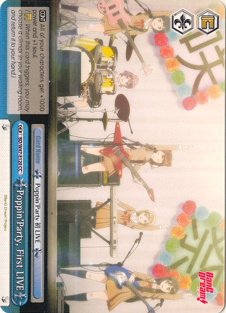 Poppin'Party, First LIVE (BD/W47-E120 CC) - BanG Dream!