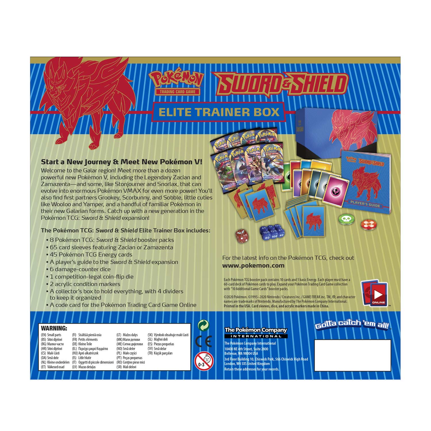 Sword & Shield - Elite Trainer Box (Zamazenta)