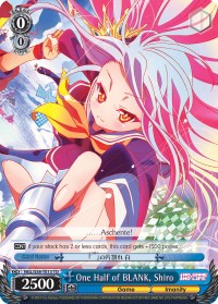One Half of BLANK, Shiro (NGL/S58-TE13 TD) - No Game No Life