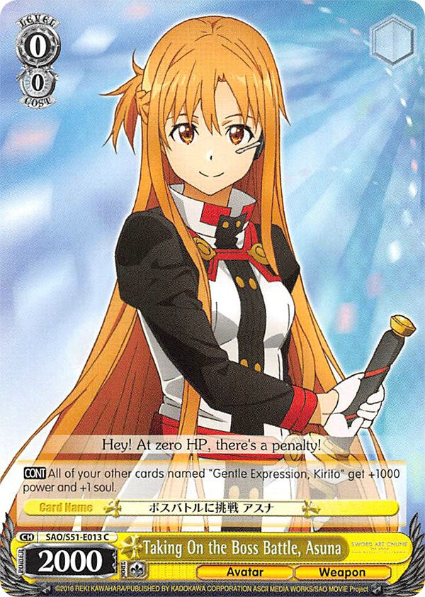 Taking On the Boss Battle, Asuna (SAO/S51-E013 C) - Sword Art Online The Movie: -Ordinal Scale-