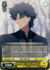 Kiritsugu - Style of Heresy (FZ/S17-E004 R) - Fate/Zero