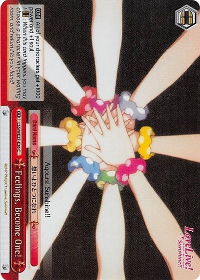 Feelings, Become One! (Parallel Foil) (LSS/WE27-E36 C) - Love Live! Sunshine!! Extra Booster
