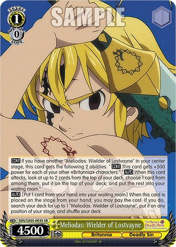 Meliodas: Wielder of Lostvayne (SR) (SDS/SX05-003S SR) - The Seven Deadly Sins: Revival of The Commandments