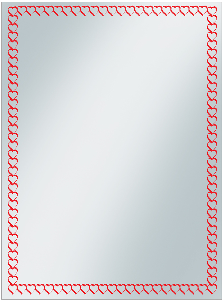 Ultra PRO: Standard 50ct Sleeves - Borders (Hearts)