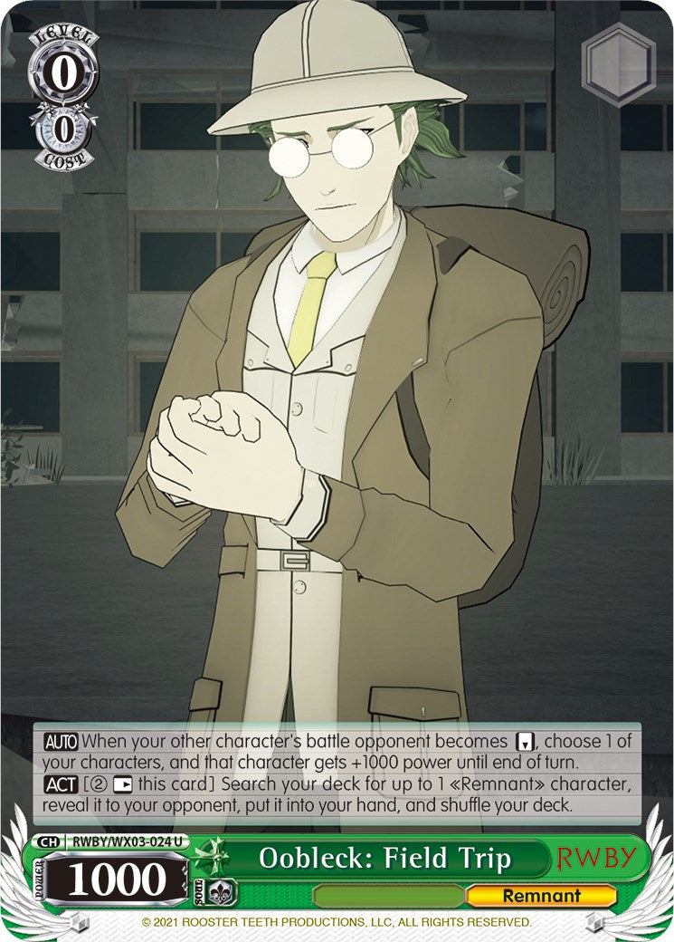Oobleck: Field Trip (RWBY/WX03-024 U) - RWBY