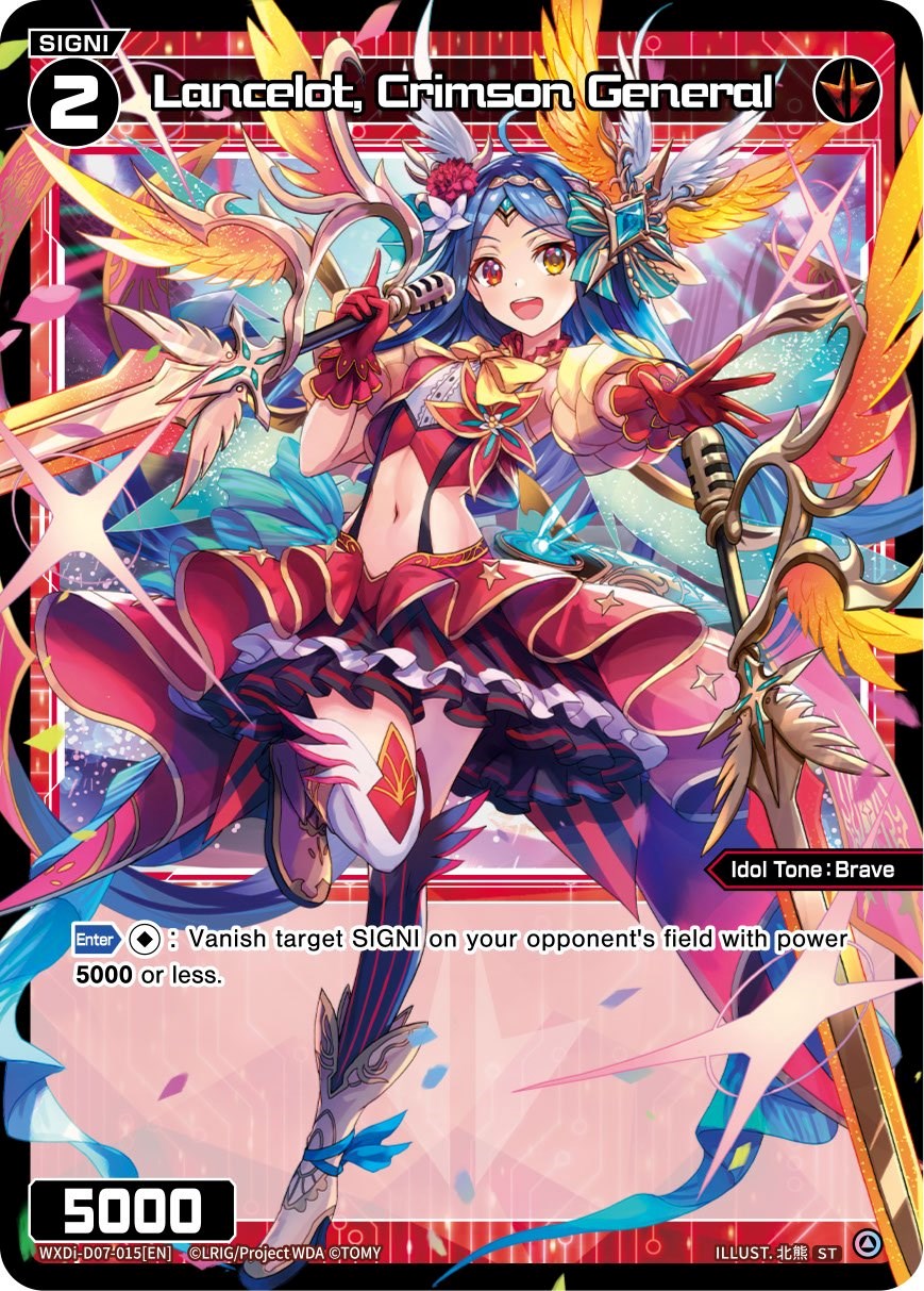 Lancelot, Crimson General (WXDi-D07-015) [Top Diva Deck: DXM]