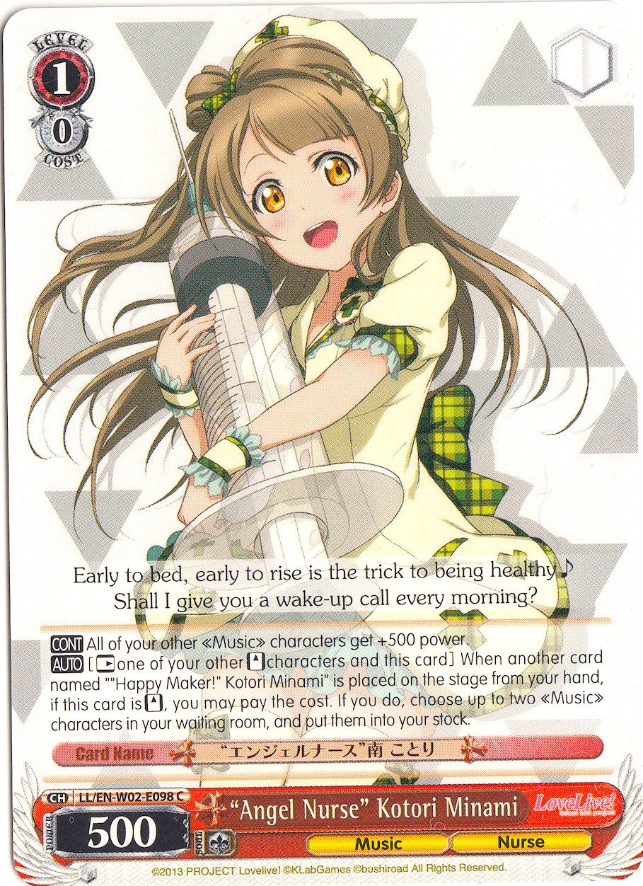 "Angel Nurse" Kotori Minami (LL/EN-W02-E098 C) [Love Live! DX Vol.2]