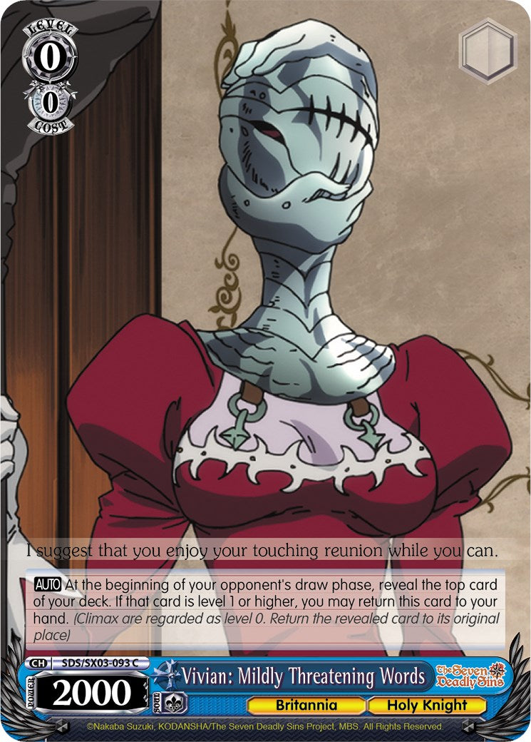 Vivian: Mildly Threatening Words (SDS/SX03-093 C) - The Seven Deadly Sins