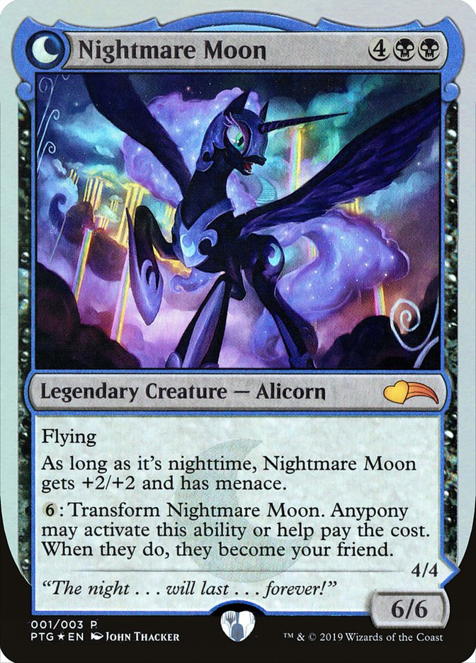 Nightmare Moon // Princess Luna (PTG-001) - Ponies: The Galloping: (waxingandwaningmoondfc) Foil