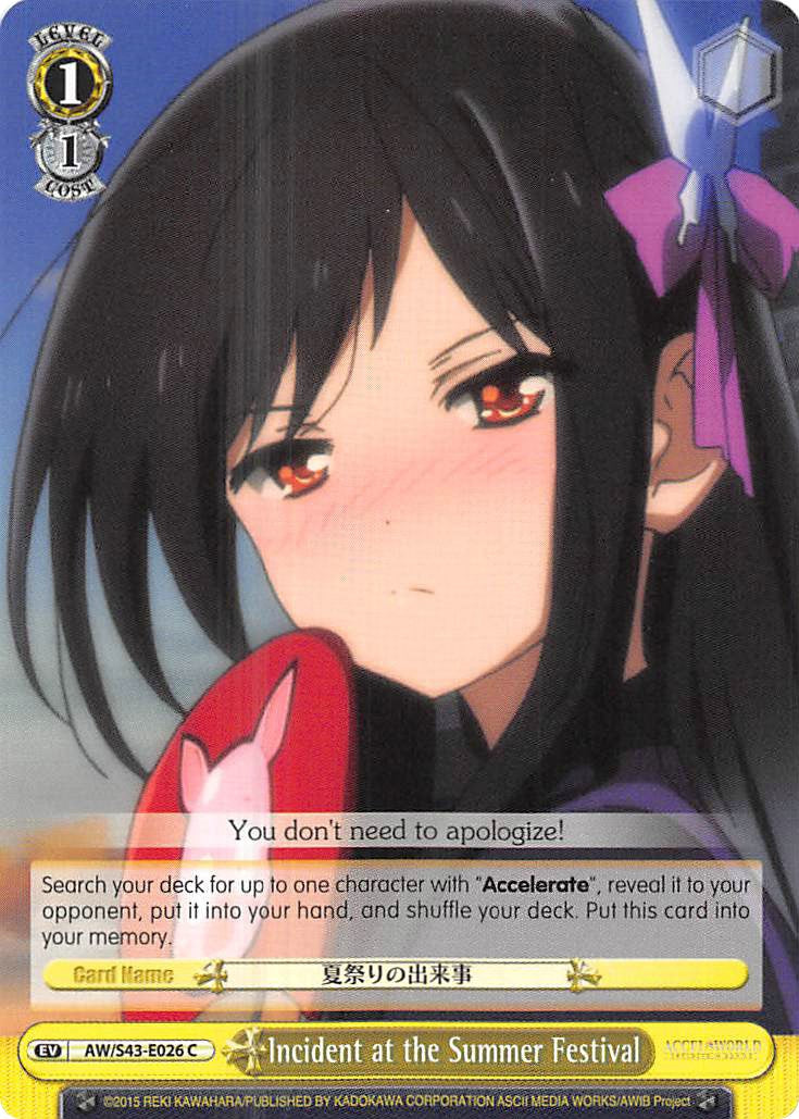 Incident at the Summer Festival (AW/S43-E026 C) - Accel World -Infinite Burst-
