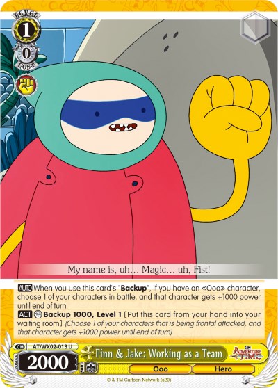 Finn & Jake: Working as a Team (AT/WX02-013 U) - Adventure Time