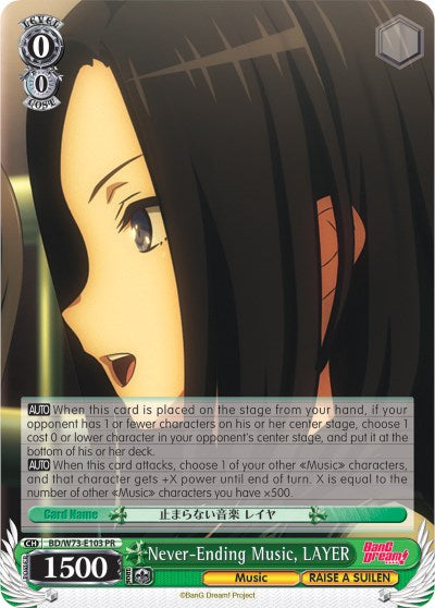 Never-Ending Music, LAYER (BD/W73-E103 PR) - BanG Dream! Vol.2