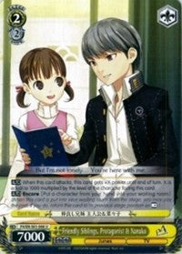 Friendly Siblings, Protagonist & Nanako (P4/EN-S01-008 U) - Persona 4 ver.E