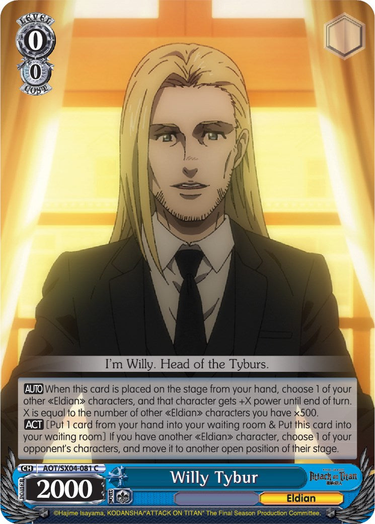 Willy Tybur (AOT/SX04-081 C) - Attack On Titan: Final Season