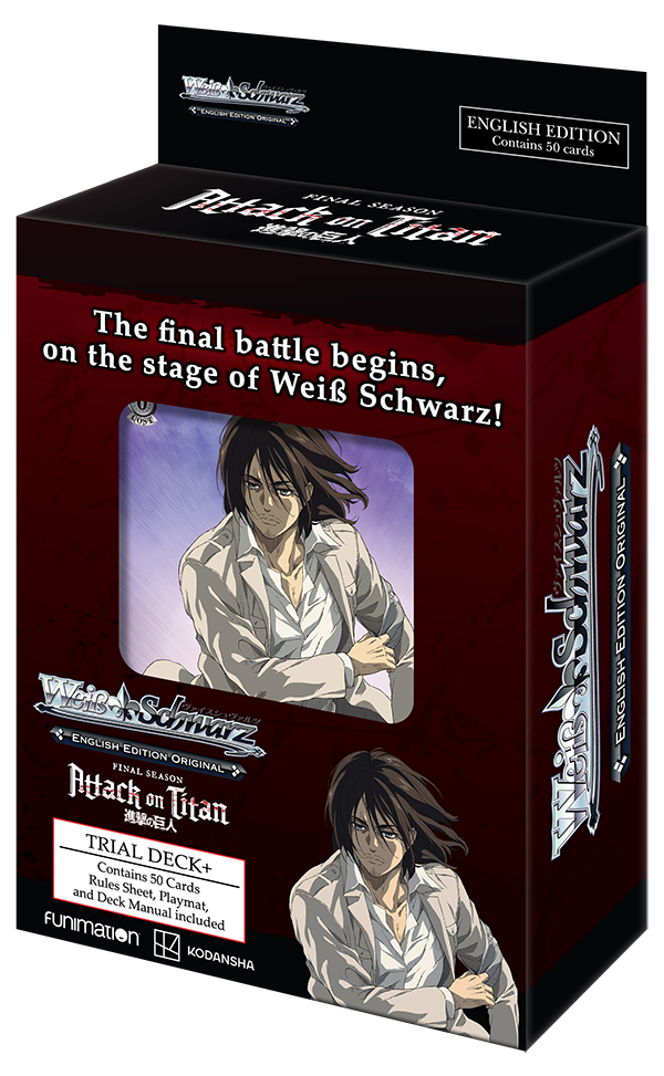 Weiss Schwarz: Attack On Titan The Final Season Trial Deck+