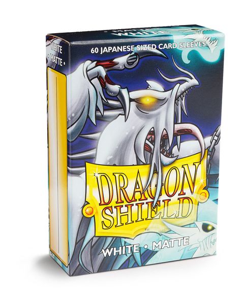 Dragon Shield Matte White Japanese Sleeves 60-Count
