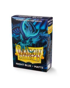 Dragon Shield Matte Night Blue Japanese Sleeves 60-Count