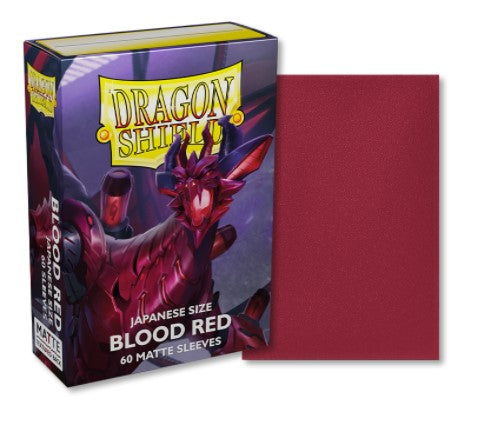 Dragon Shield Matte Blood Red Japanese Sleeves 60-Count