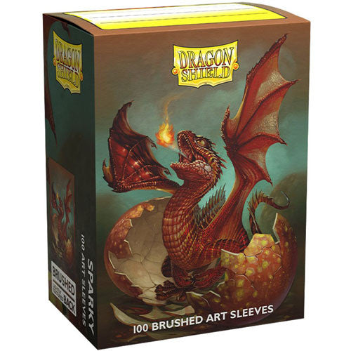 Dragon Shield Brushed Art Sleeves Baby Dragon Sparky 100-Count