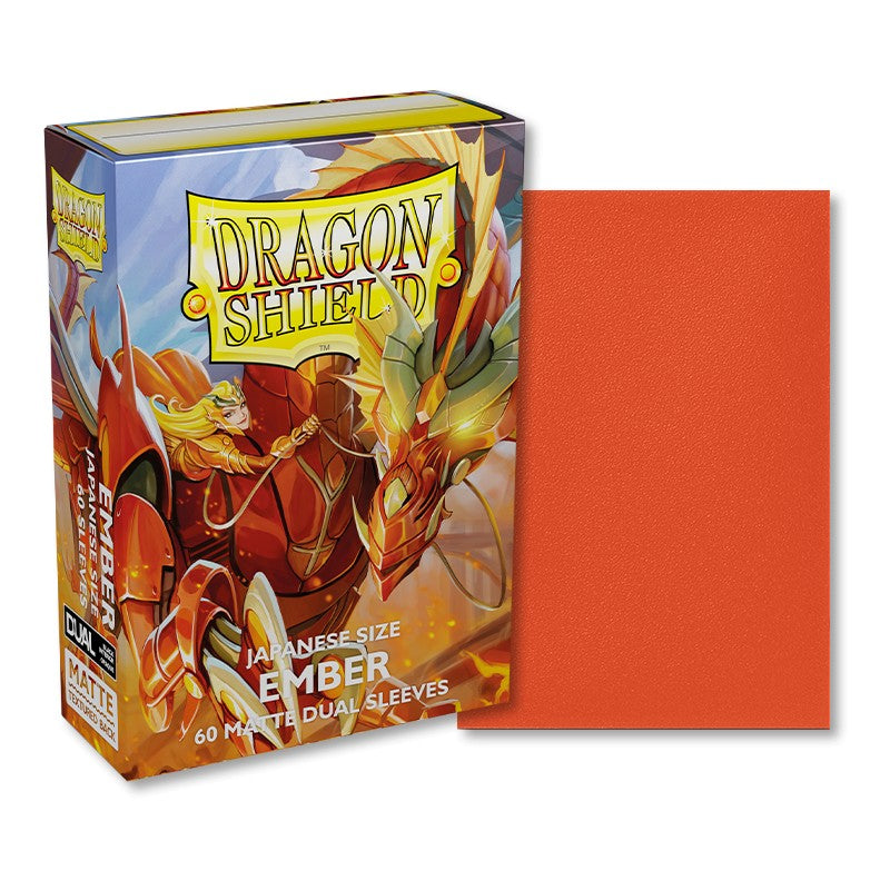 Dragon Shield Dual Matte Ember Japanese Sleeves 60-Count