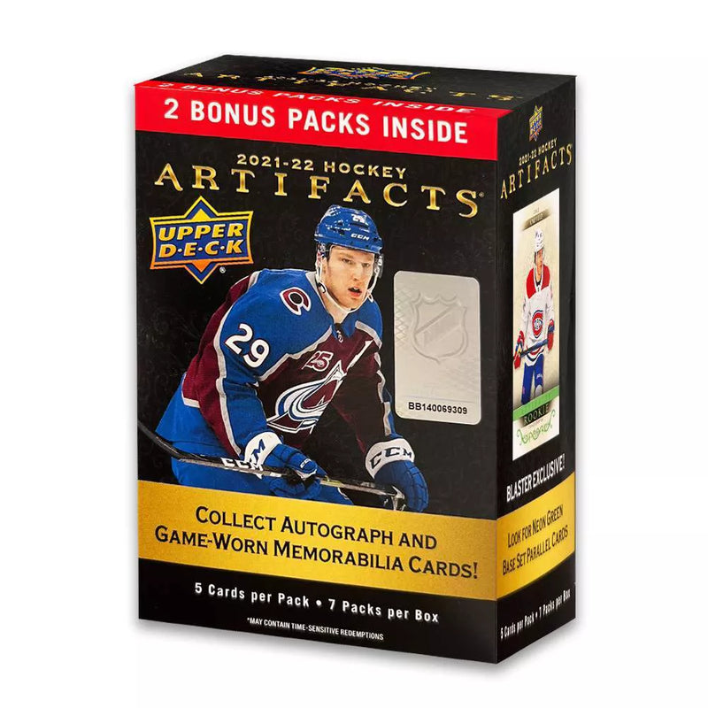 2022 Upper Deck NHL Artifacts Hockey 7-Pack Blaster Box