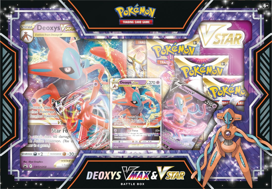 Pokemon: Deoxys/Zeraora Vmax And Vstar Battle Box